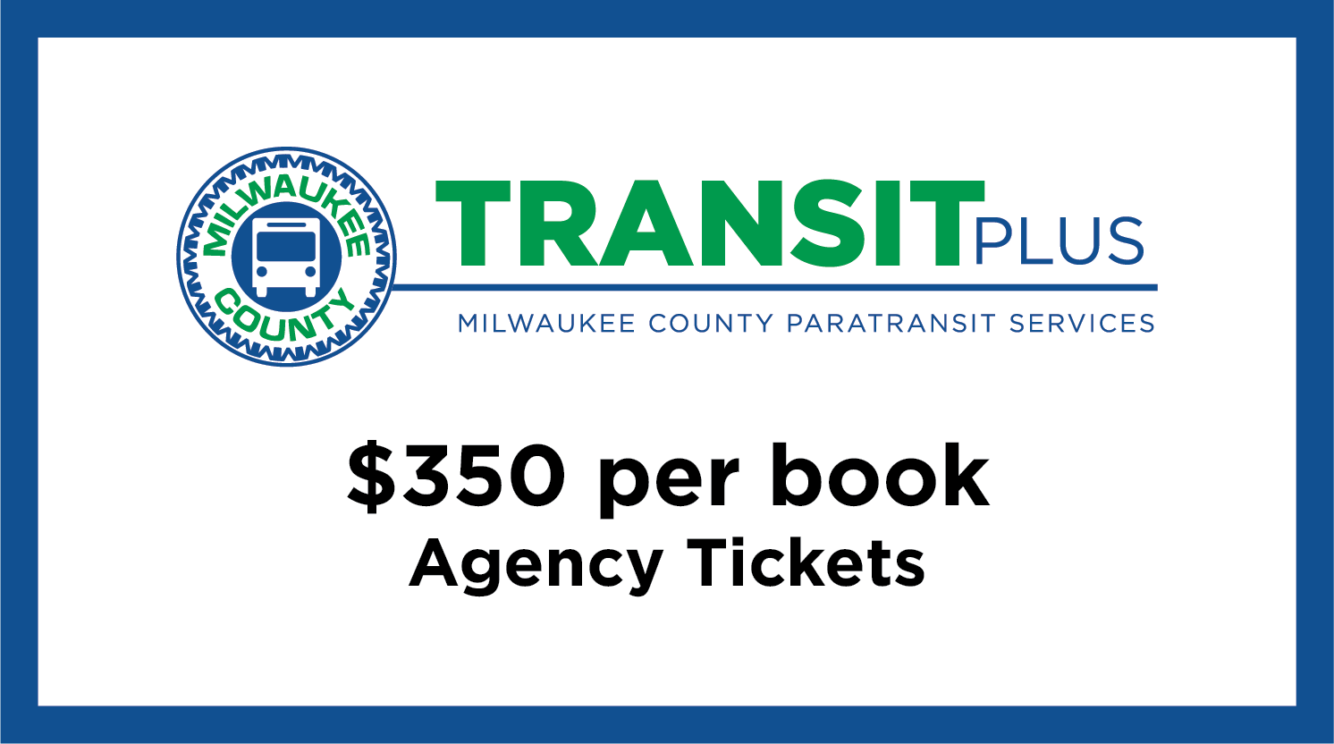 Image of Transit Plus Agency Ticket Booklet